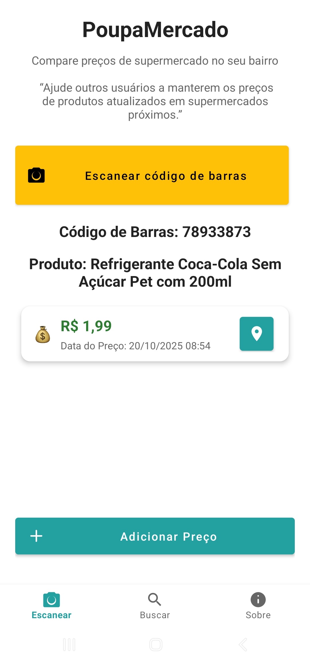 Tela do app 1